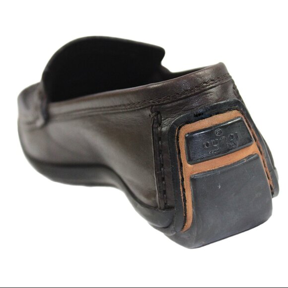 Gucci Horse Bit Chocolate Brown Preppy Leather Loafer, Size 6.5 - Picture 6 of 9